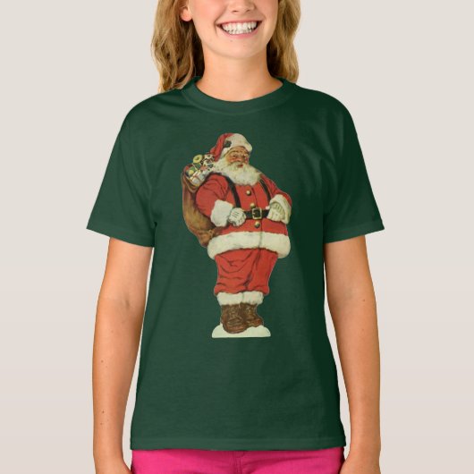 Weihnachten, Viktorianischer Weihnachtsmann mit Sp T-Shirt (Vorderseite)