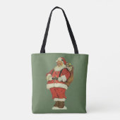 Weihnachten, Viktorianischer Weihnachtsmann mit Sp Tasche (Rückseite)