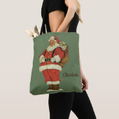 Weihnachten, Viktorianischer Weihnachtsmann mit Sp Tasche (Von Nahem)