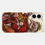 Weihnachten, Viktorianischer Weihnachtsmann Pipe T Case-Mate iPhone Hülle (Rückseite (Horizontal))
