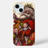 Weihnachten, Viktorianischer Weihnachtsmann Pipe T Case-Mate iPhone Hülle (Rückseite)