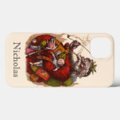 Weihnachten, Viktorianischer Weihnachtsmann Pipe T Case-Mate iPhone Hülle (Rückseite (Horizontal))