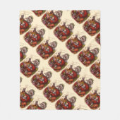 Weihnachten, Viktorianischer Weihnachtsmann Pipe T Fleecedecke (Vorderseite)