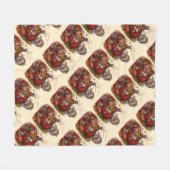 Weihnachten, Viktorianischer Weihnachtsmann Pipe T Fleecedecke (Vorderseite (Horizontal))