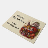 Weihnachten, Viktorianischer Weihnachtsmann Pipe T Fußmatte (Schrägansicht)