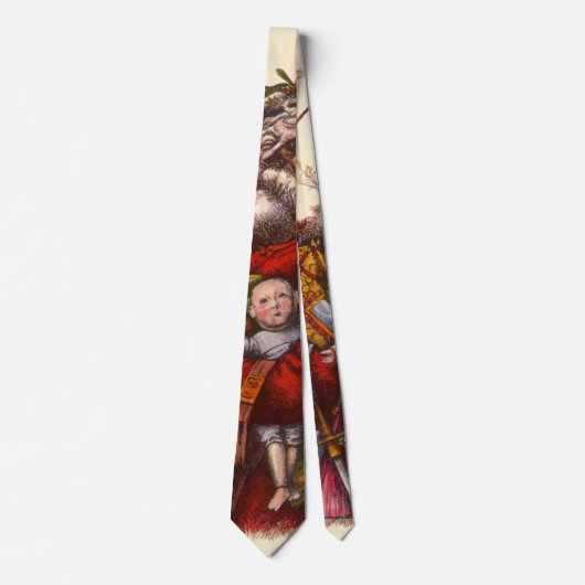 Weihnachten, Viktorianischer Weihnachtsmann Pipe T Krawatte (Vorderseite)