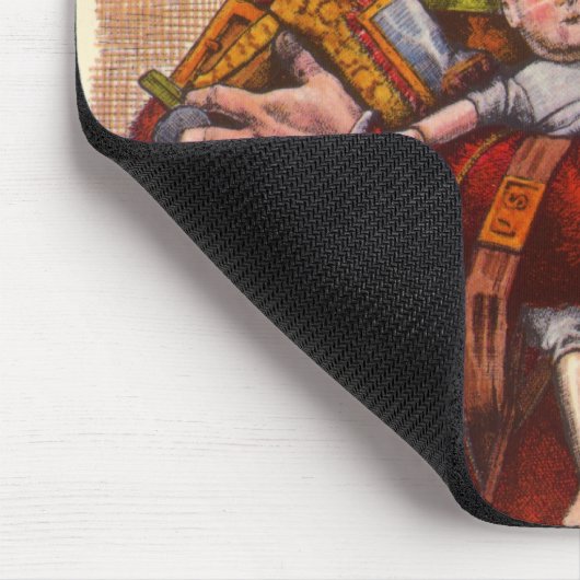 Weihnachten, Viktorianischer Weihnachtsmann Pipe T Mousepad (Ecke)