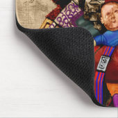 Weihnachten, Viktorianischer Weihnachtsmann Pipe T Mousepad (Ecke)