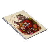 Weihnachten, Viktorianischer Weihnachtsmann Pipe T Notizblock (Rechte Seite)