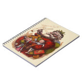 Weihnachten, Viktorianischer Weihnachtsmann Pipe T Notizblock (Linke Seite)