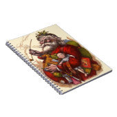 Weihnachten, Viktorianischer Weihnachtsmann Pipe T Notizblock (Rechte Seite)