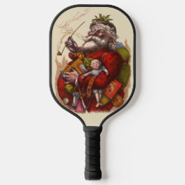 Weihnachten, Viktorianischer Weihnachtsmann Pipe T Pickleball Schläger