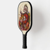 Weihnachten, Viktorianischer Weihnachtsmann Pipe T Pickleball Schläger (Links)
