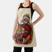 Weihnachten, Viktorianischer Weihnachtsmann Pipe T Schürze (InSitu)