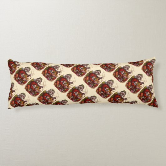 Weihnachten, Viktorianischer Weihnachtsmann Pipe T Seitenschläferkissen (Rückseite)