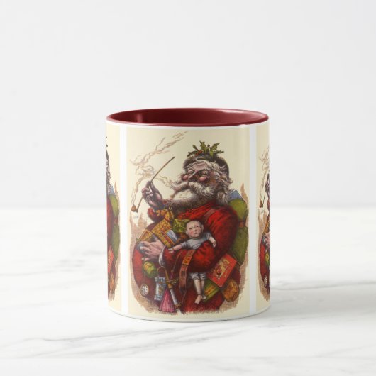 Weihnachten, Viktorianischer Weihnachtsmann Pipe T Tasse (Zentrum)