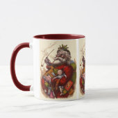 Weihnachten, Viktorianischer Weihnachtsmann Pipe T Tasse (Links)