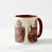 Weihnachten, Viktorianischer Weihnachtsmann Pipe T Tasse (VorderseiteRechts)