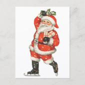Weihnachten Viktorianischer Weihnachtsmann Skater (Vorderseite)