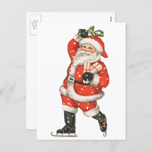 Weihnachten Viktorianischer Weihnachtsmann Skater (Vorne/Hinten)