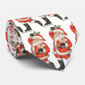 Weihnachten Viktorianischer Weihnachtsmann Skater Krawatte (Gerollt)