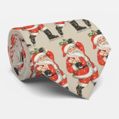 Weihnachten Viktorianischer Weihnachtsmann Skater Krawatte (Gerollt)