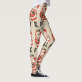 Weihnachten Viktorianischer Weihnachtsmann Skater Leggings (Rechts)