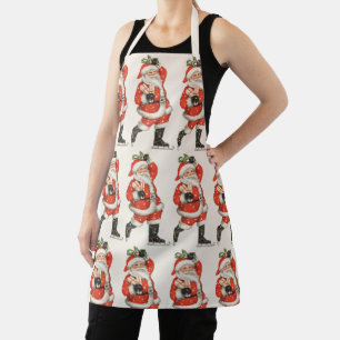 Weihnachten Viktorianischer Weihnachtsmann Skater Schürze