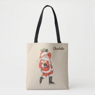 Weihnachten Viktorianischer Weihnachtsmann Skater Tasche