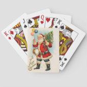 Weihnachten, Viktorianischer Weihnachtsmann Spielkarten (Rückseite)