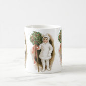 Weihnachten, Viktorianisches Mädchen mit Holly Kaffeetasse (Mittel)