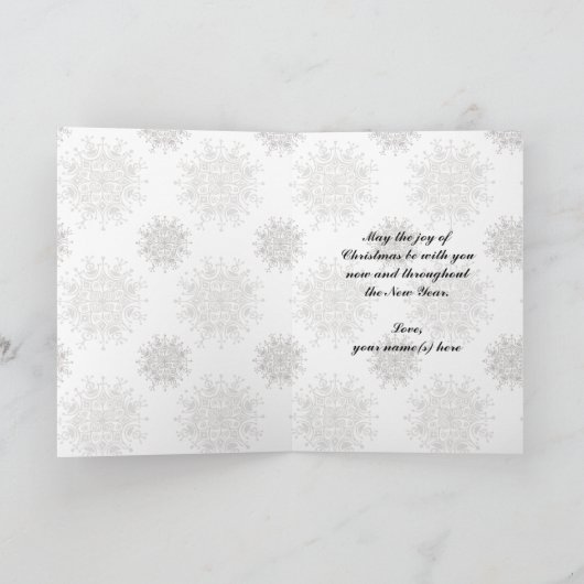 Weihnachten Viktorianisches Mädchen mit Puppe im S (Innenseite)