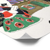 Weihnachten, Viktorianisches Paar Auf dem Weg ins  Poster (Ecke)