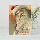 Weihnachten, Viktorianisches Weihnachtsportrait Einladung (Stehend Vorderseite)