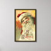 Weihnachten, Viktorianisches Weihnachtsportrait Leinwanddruck (Vorderseite)