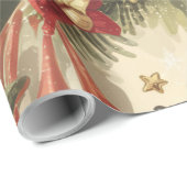 Weihnachten Vintag Chefmuster Geschenkpapier (Rolleneckpunkt)