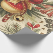 Weihnachten Vintag Chefmuster Geschenkpapier (Ecke)