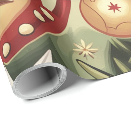 Weihnachten Vintag Chefmuster Geschenkpapier (Rolleneckpunkt)