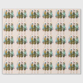 Weihnachten Vintag in den 30er Jahren Geschenkpapier (Flach)