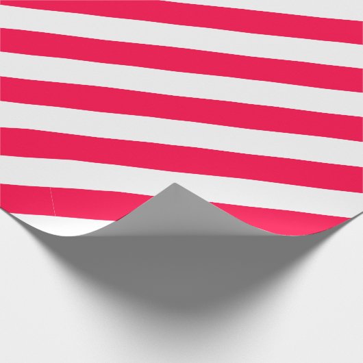 Weihnachten Vintag Rot Streifen Classic Geschenkpapier (Ecke)