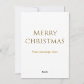 Weihnachten, Vintage Frau Feiertagskarte (Rückseite)