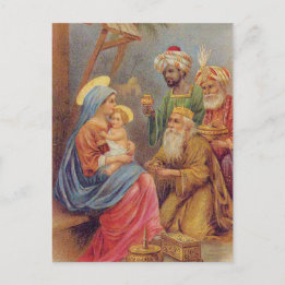 Weihnachten Vintage-Geburtsdarstellung Jesu Illust
