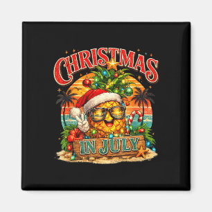 Weihnachten vintage im Juli Sommer-Trupp Männer Fr Magnet