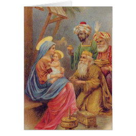 Weihnachten Vintage Krippe Jesus Illustration