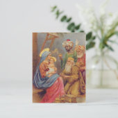 Weihnachten Vintage Krippe Jesus Illustration (Stehend Vorderseite)