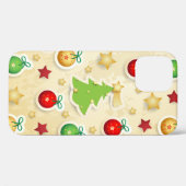 Weihnachten Vintage-Muster Case-Mate iPhone Hülle (Rückseite (Horizontal))