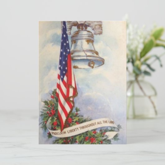 Weihnachten Vintage Patriotische Amerikanische Fah (Stehend Vorderseite)