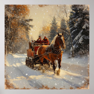 Weihnachten Vintage Poster