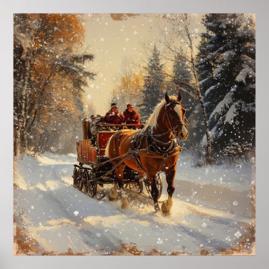 Weihnachten Vintage Poster (Vorne)