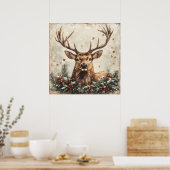 Weihnachten Vintage Poster (Küche)